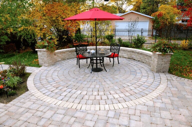 paving stone landscaping inspiration