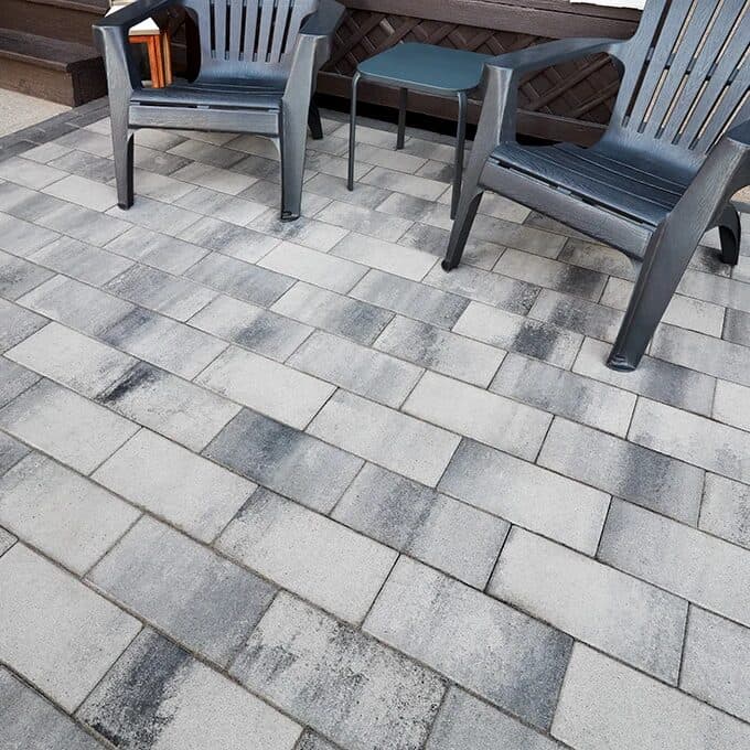 Adirondack chairs make for a great combo with tile stones