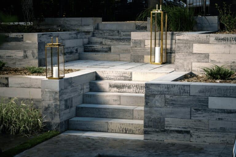 Shape your backyard landscape with techo bloc