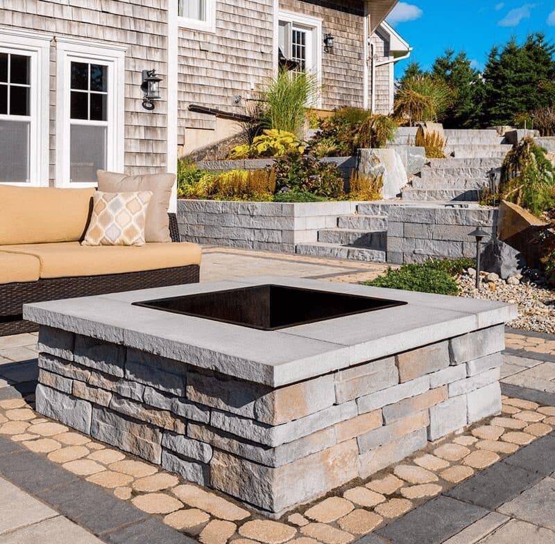 Prescott Techo Block make any fire pit look lovely